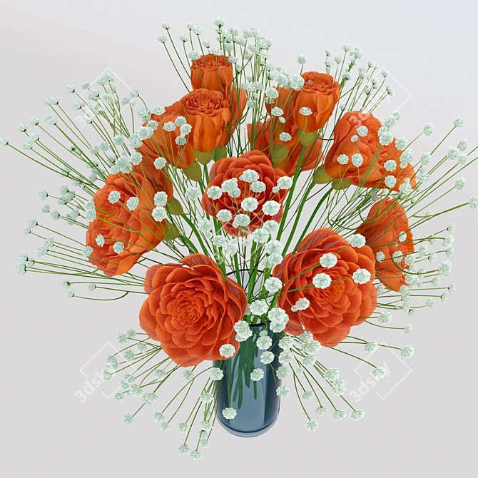 Floral Blend Mix: Vray Material 3D model image 2