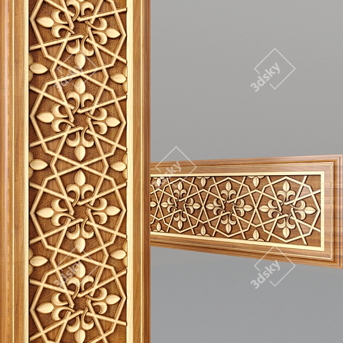 Uzbek Freese - Fully Textured Panel 3D model image 1