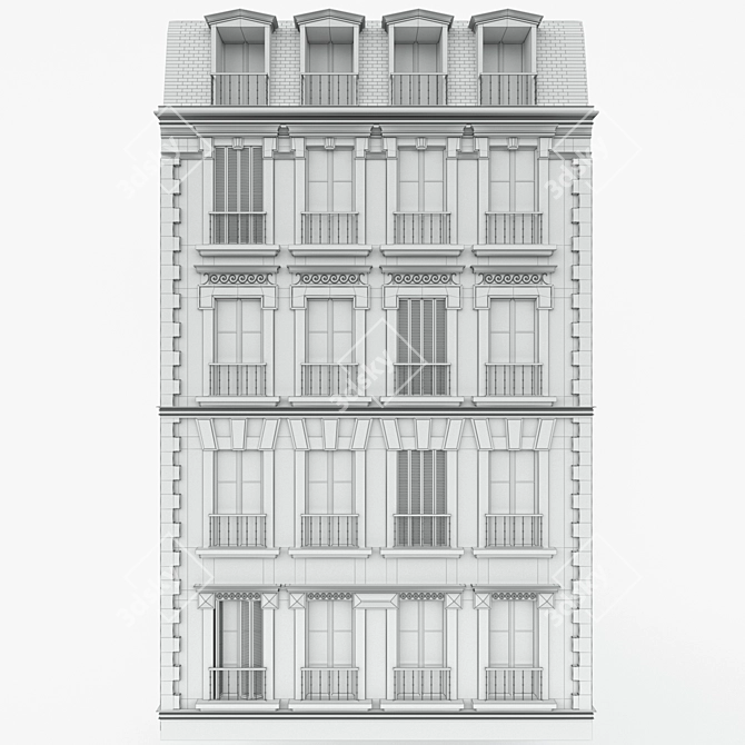 Cozy Loft-Style House 3D model image 2
