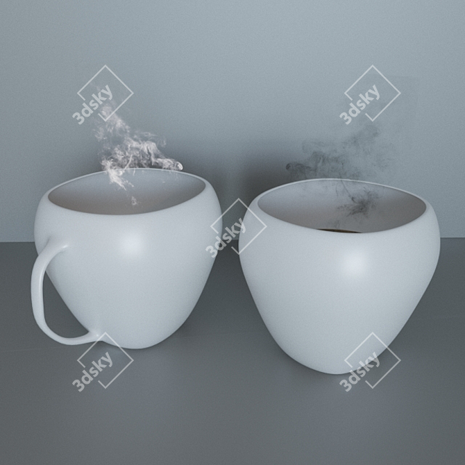 Sizzling Brew: Authentic Russian Coffee 3D model image 1