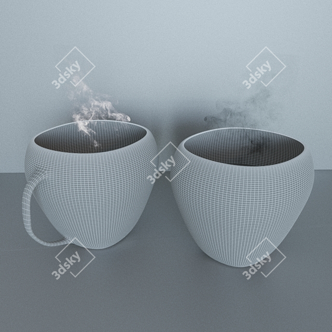 Sizzling Brew: Authentic Russian Coffee 3D model image 2