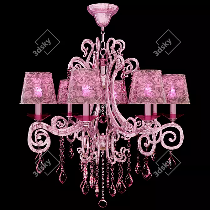 Luxury Swarovski Crystal Chandelier 3D model image 1