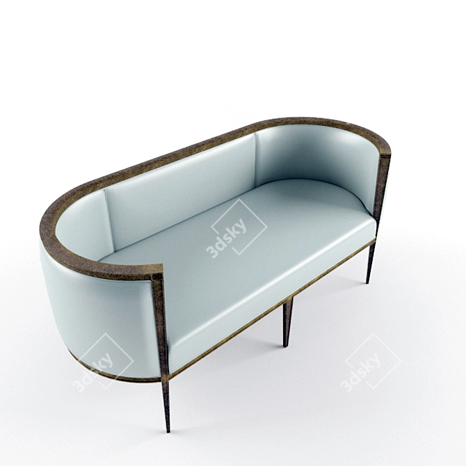 Elegant Classic Sofa: Traditional & Timeless 3D model image 2