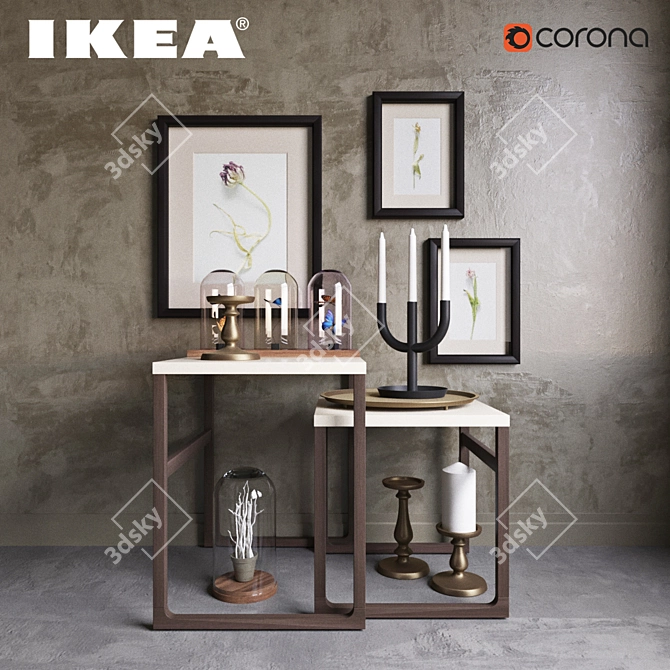 IKEA Decor Set - 2016-2017 New Releases 3D model image 1