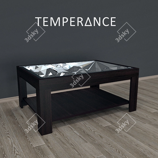 Temperance A1 Glass Coffee Table 3D model image 3