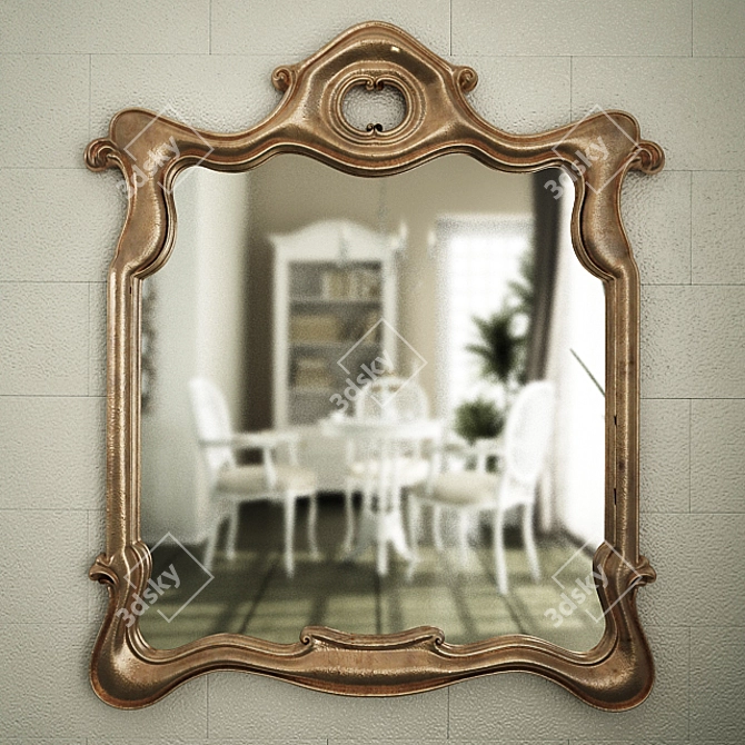 Abstract Surrealist Mirror Frame 3D model image 1