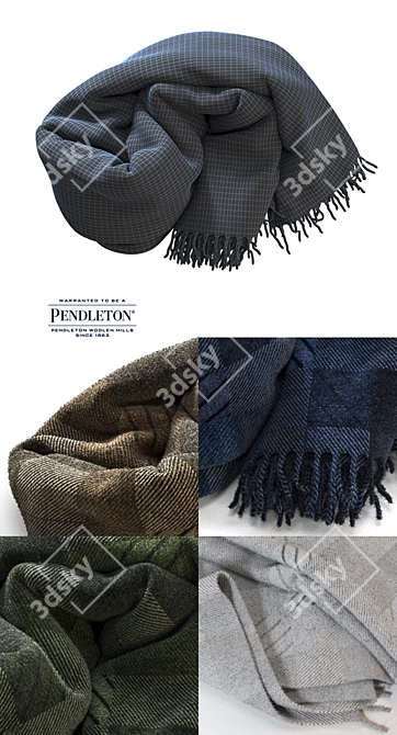 Versatile Woolen Blanket: VRay & Corona 3D model image 3