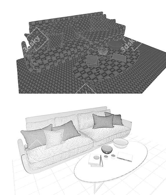 Title: Tuliss Desiree Sofa - Comfort and Style in One 3D model image 3