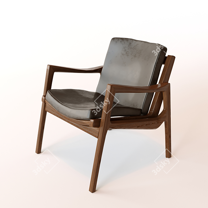 Elegant Classic Chair 3D model image 1