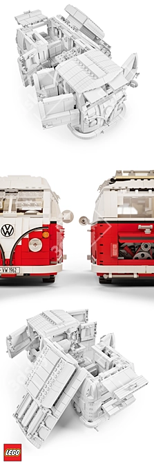 Classic LEGO Volkswagen T1 3D model image 3