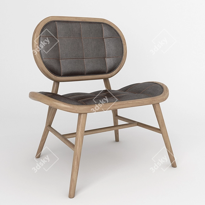 Ultimate Comfort Lounge Chair Cushion 3D model image 1