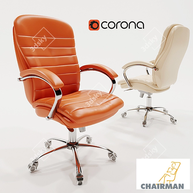 Elegant High Back Office Chair 3D model image 1