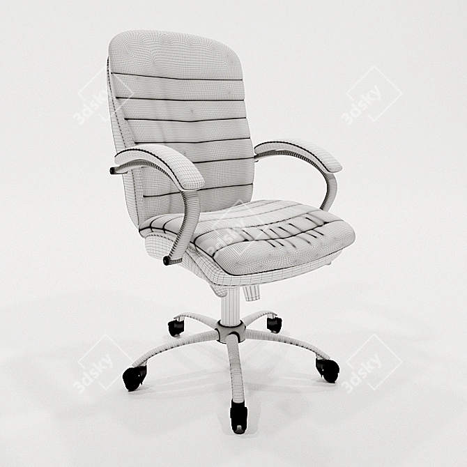 Elegant High Back Office Chair 3D model image 2