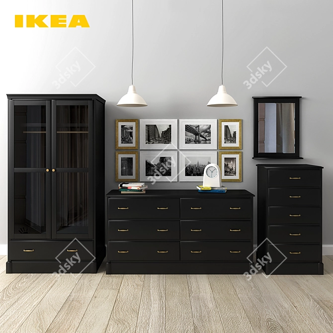 IKEA Undredal, Soknedal Furniture Set 3D model image 1