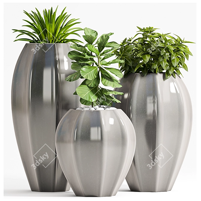 Green Oasis - 70 Plant Set 3D model image 1