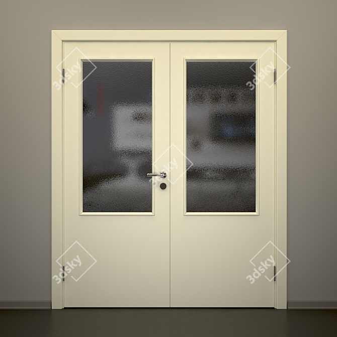 Economical Set of Standard Size Doors 3D model image 1