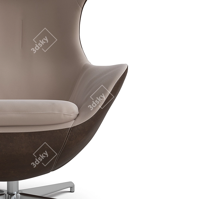 Luxurious Leolux Caruzzo Lounge Chair 3D model image 2