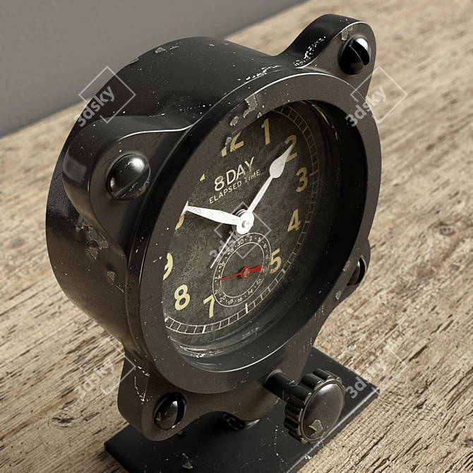 WWII 8-Day Clock: Authentic
Restoration Hardware 3D model image 2