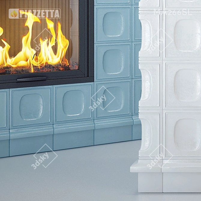 Piazzetta MA266SL Tiled Stove 3D model image 3