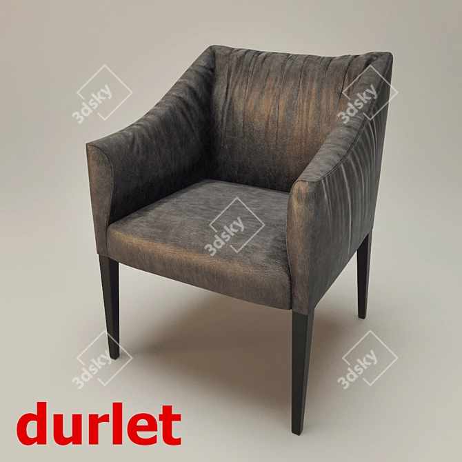 Durlet Marilyn: Luxurious Club Chair 3D model image 1