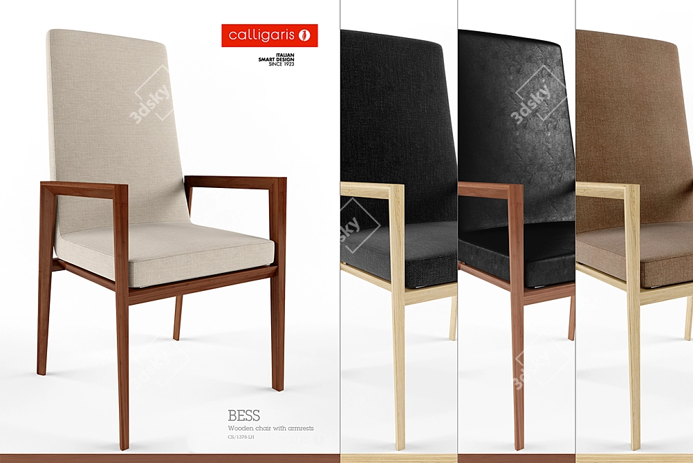 BESS Armchair | Calligaris Studio 3D model image 2