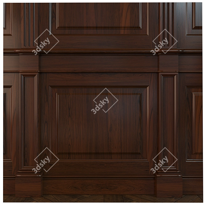 Wooden Panels Collection 3D model image 2