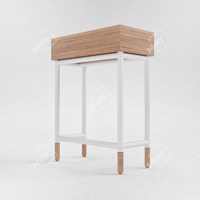 Minimalist Boudoir Table 3D model image 2