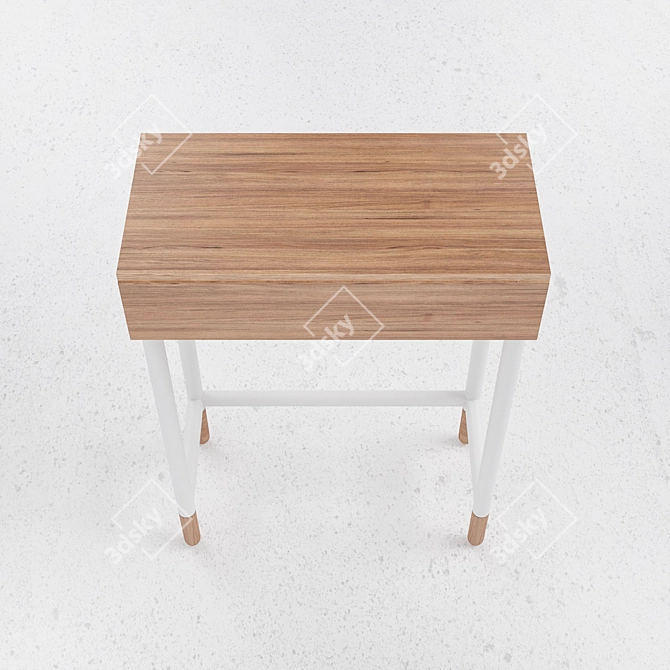 Minimalist Boudoir Table 3D model image 3