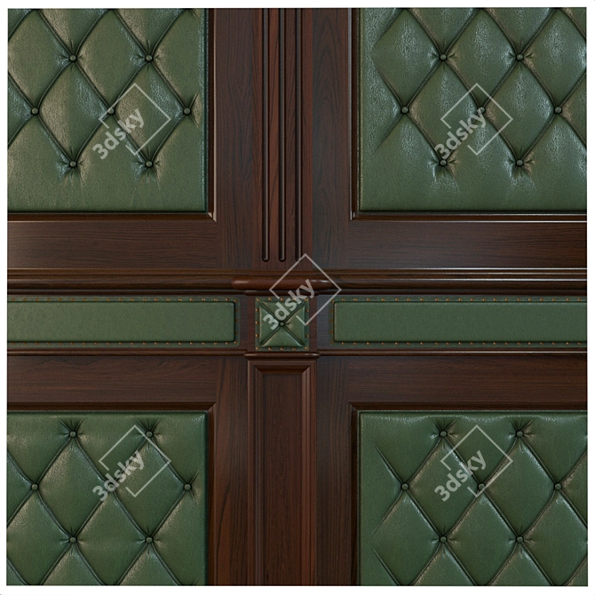 Versatile Wooden Panel Collection 3D model image 2