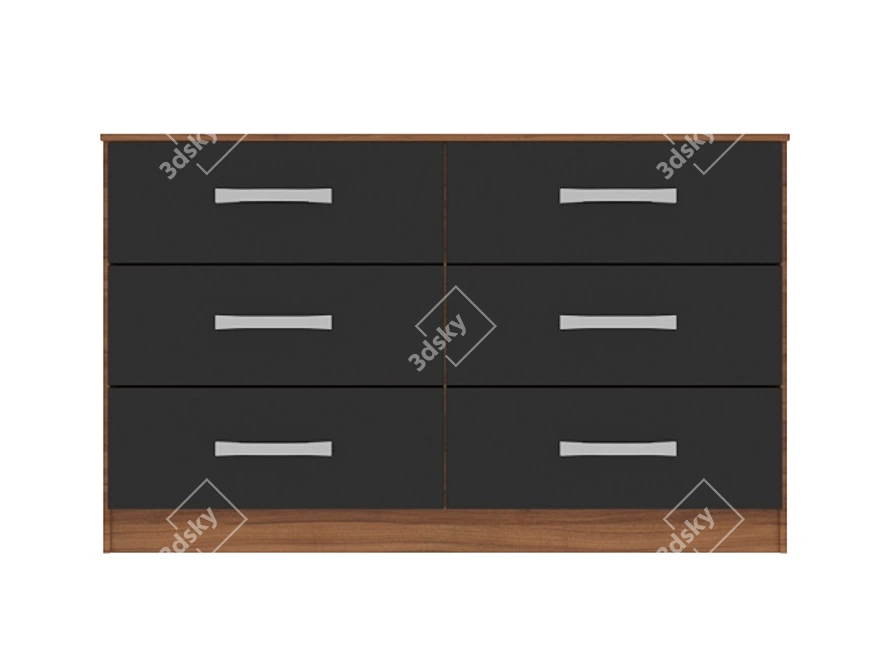 Modern Style Chest 3D model image 2