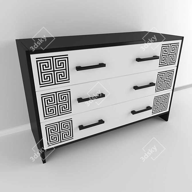 Basia Chest: Elegant Storage Solution 3D model image 1