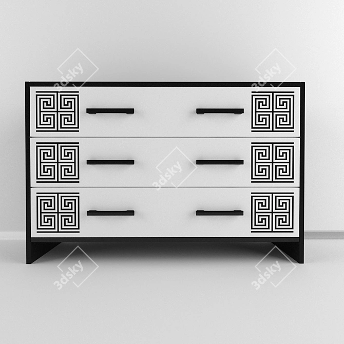 Basia Chest: Elegant Storage Solution 3D model image 2