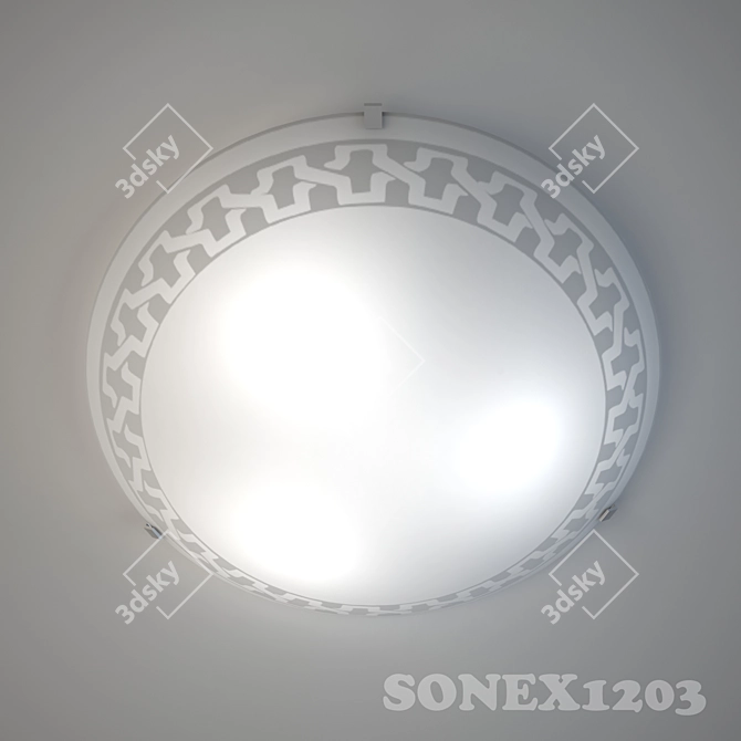 Sleek Ceiling Fixtures Collection 3D model image 3