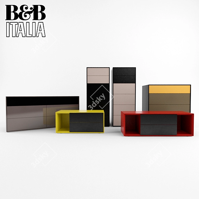 Sleek Dado B&B Italia: Modern Elegance 3D model image 1