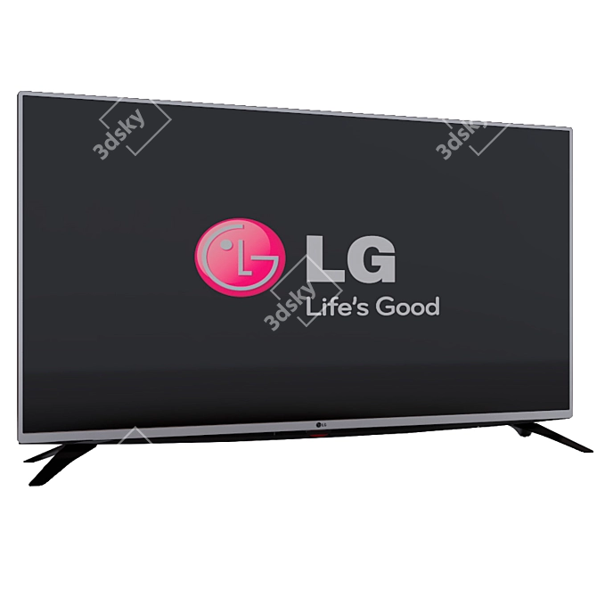 LG 43H541V LED TV: Crisp Display, Immersive Experience 3D model image 2