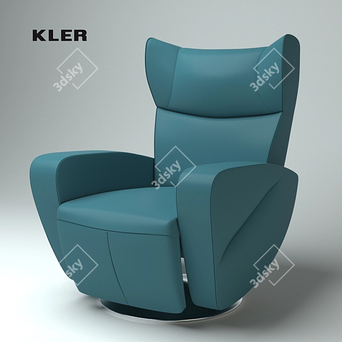 Luxurious KLER OPUS Armchair w120 3D model image 1