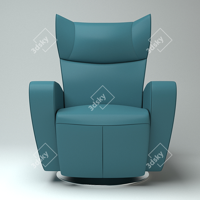 Luxurious KLER OPUS Armchair w120 3D model image 2
