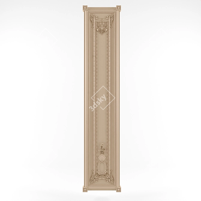 Elegant Wall Panels for Timeless Decor 3D model image 1