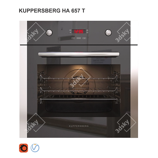 Kuppersberg AT 657 T Electric Oven 3D model image 1