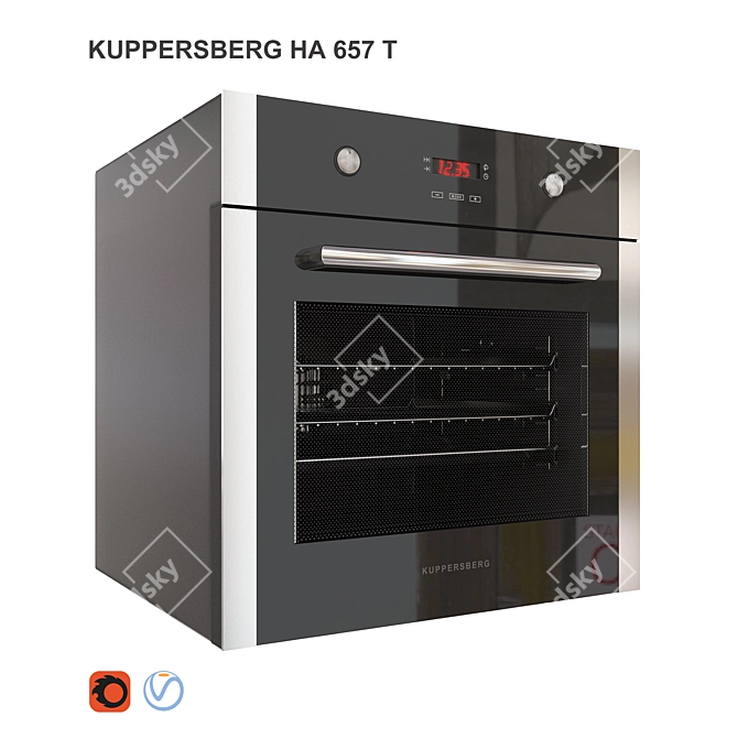 Kuppersberg AT 657 T Electric Oven 3D model image 2
