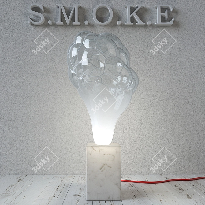 S.M.O.K.E Glass Bubble Lamp 3D model image 3