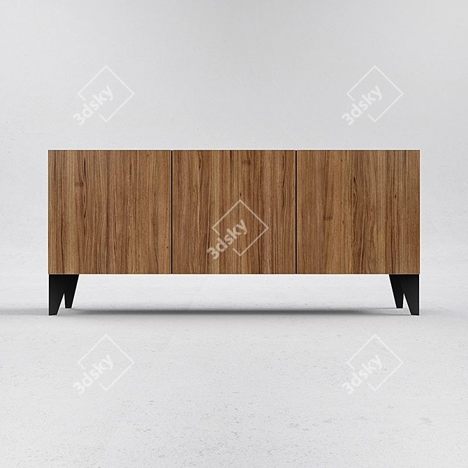 Modern Scandinavian Style Chest 3D model image 2