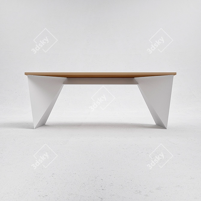 Stylish Q6 Table: Durable Design 3D model image 2