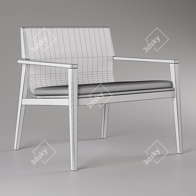 Jesse Lyl: Stylish Italian Armchair 3D model image 3