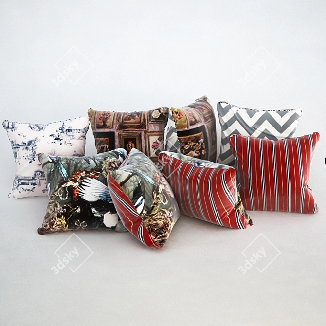 Flip & Match Cushion Set 3D model image 3