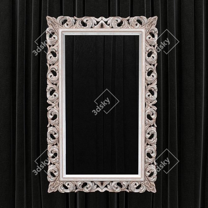 Modern CNC Mirror Frame: 1450 x 900mm 3D model image 1