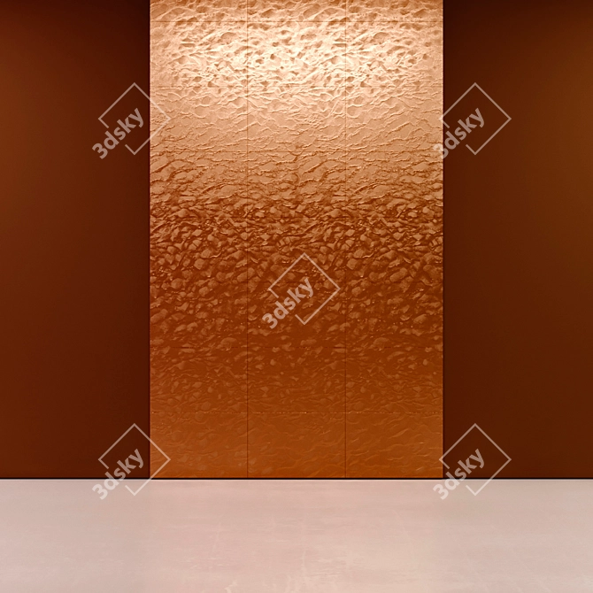 Golden Sands Wall Panels 3D model image 2