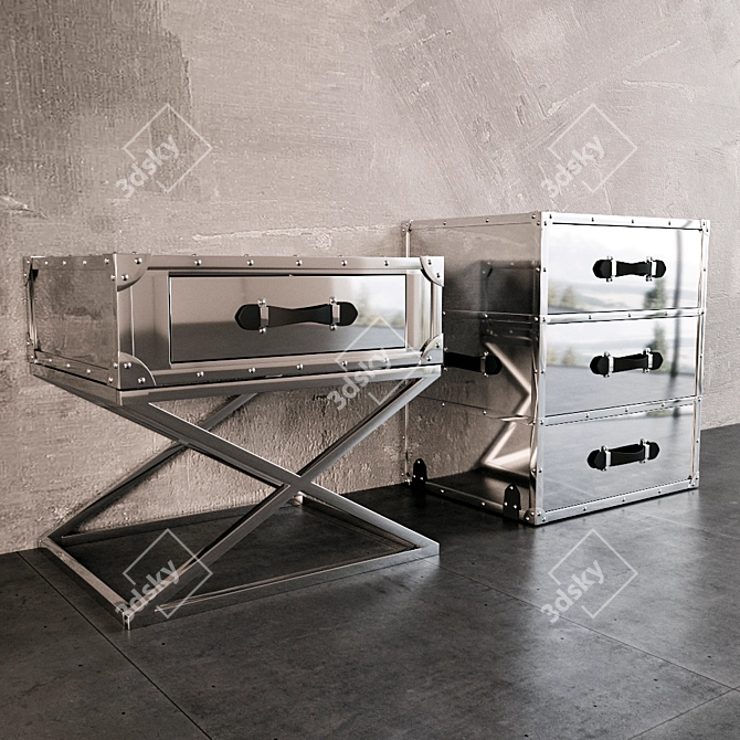 Elegant Catalina Side Table: Perfect Combination of Style and Function 3D model image 2