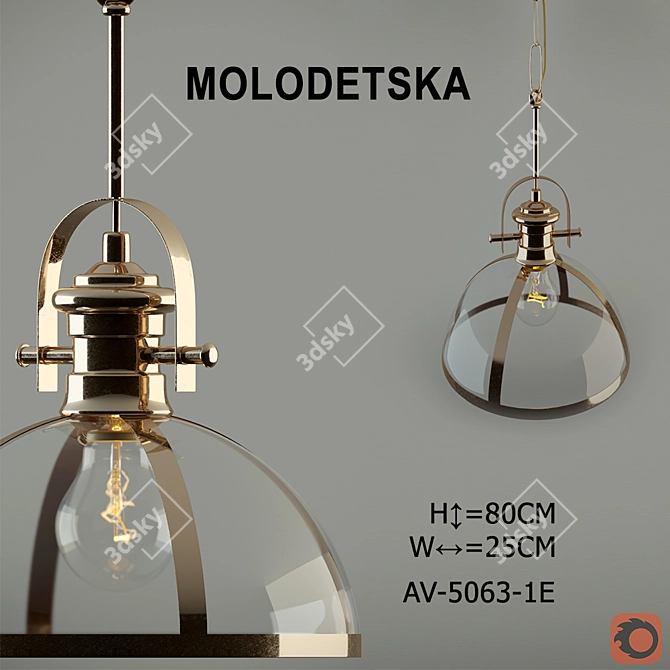 Modern Chandelier | AV-5063 Series 3D model image 1