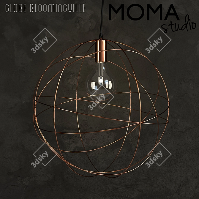 Globe Pendant Light: Elegant & Stylish 3D model image 1